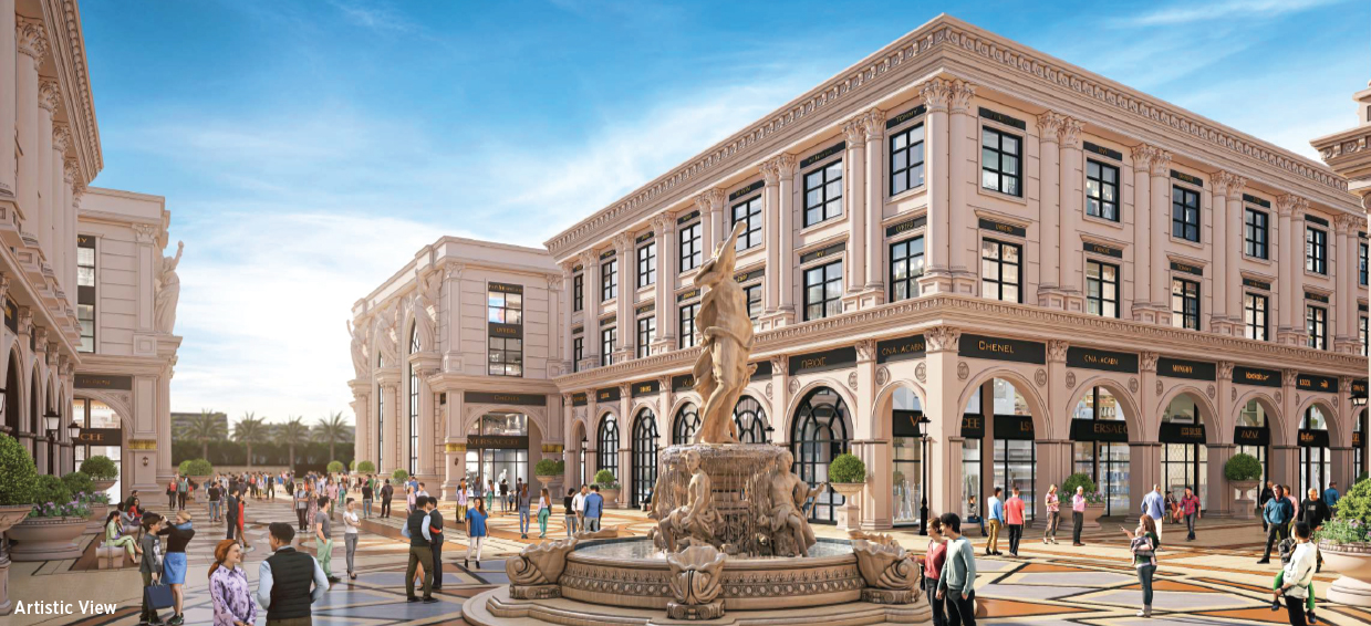 Omaxe World Street West Zone — Commercial SCO on Airport Road, New Chandigarh